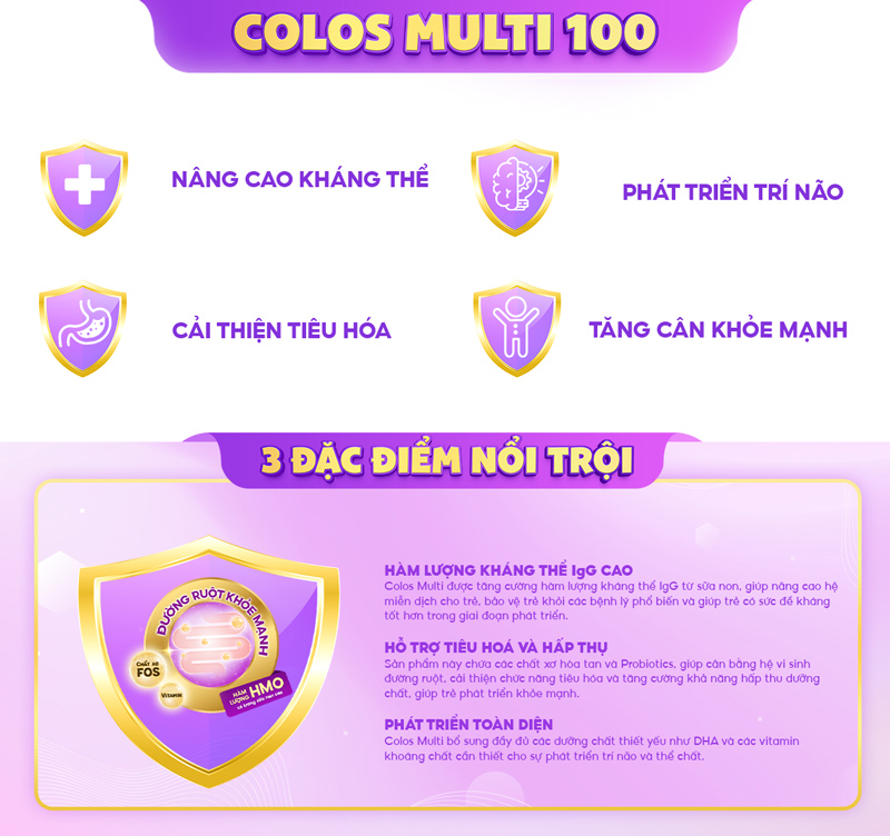 Công dụng sữa non colos multi 100