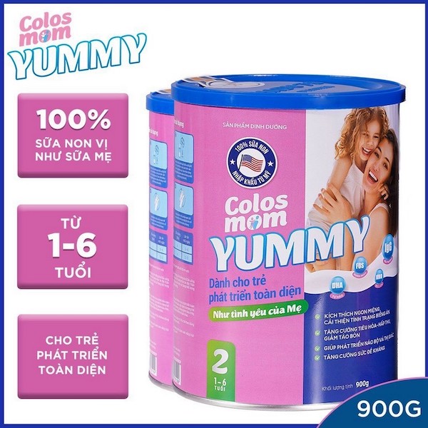 Sữa non Colos Mom Yummy cho trẻ nhỏ biếng ăn
