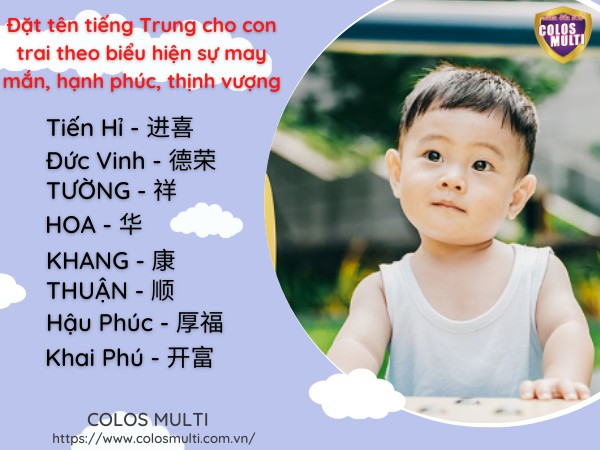 Đặt tên tiếng Trung cho con trai