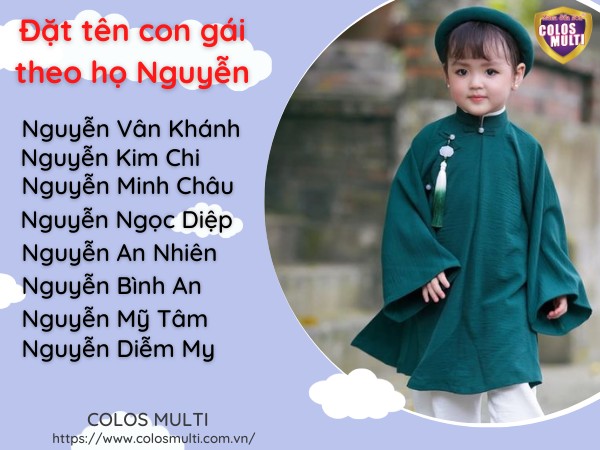 Đặt tên con gái theo họ Nguyễn