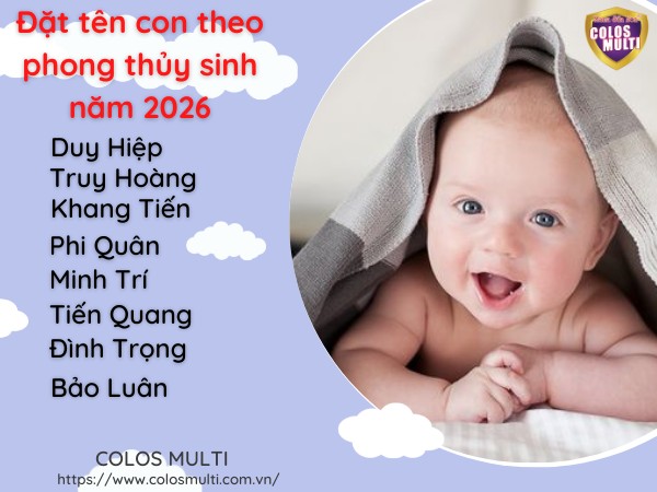 Đặt tên con theo phong thủy sinh năm 2026