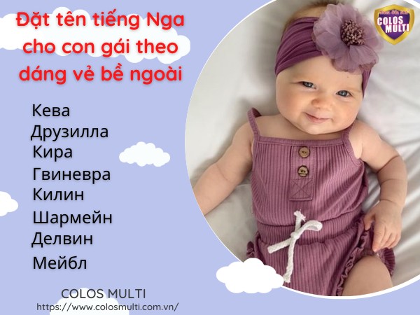 Đặt tên tiếng Nga cho con gái theo dáng vẻ bề ngoài