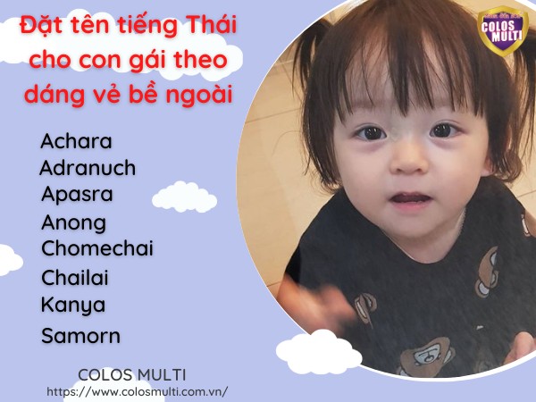Đặt tên tiếng Thái cho con gái theo dáng vẻ bề ngoài