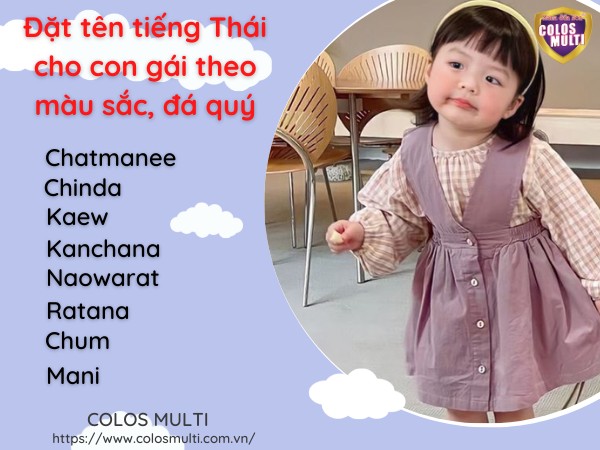 Đặt tên tiếng Thái cho con gái theo màu sắc