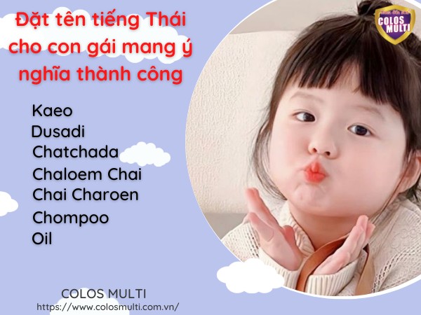Đặt tên tiếng Thái cho con gái mang ý nghĩa thành công