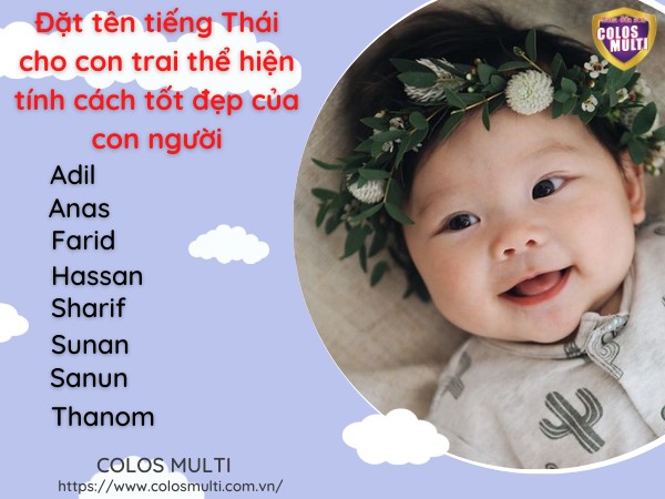 Đặt tên tiếng Thái cho con trai thể hiện tính cách tốt đẹp