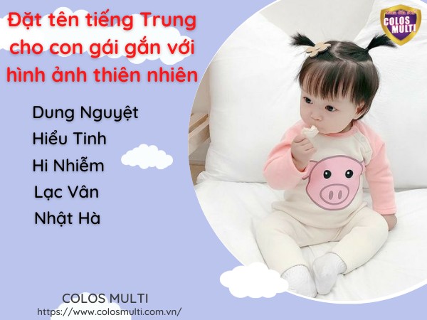 Đặt tên tiếng Trung cho con gái gắn với hình ảnh thiên nhiên