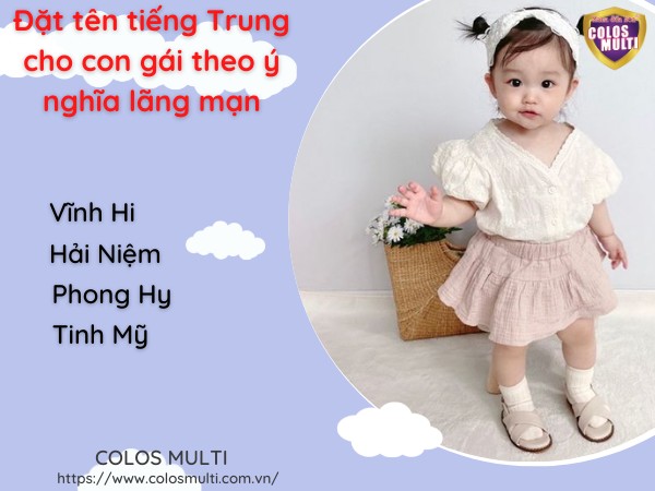 Đặt tên tiếng Trung cho con gái theo ý nghĩa lãng mạn