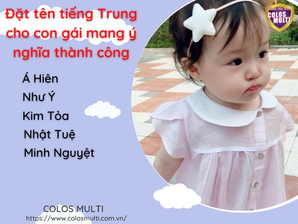 Đặt tên tiếng Trung cho con gái mang ý nghĩa thành công