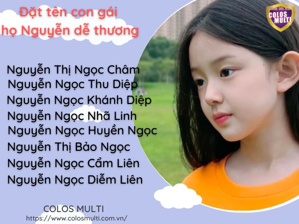 Tên con gái họ Nguyễn dễ thương