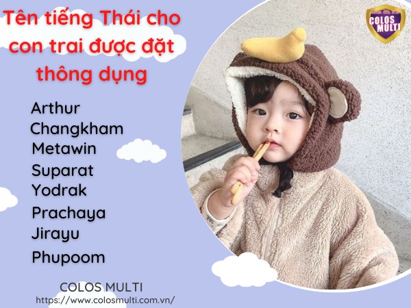 Tên tiếng Thái cho con trai được đặt thông dụng